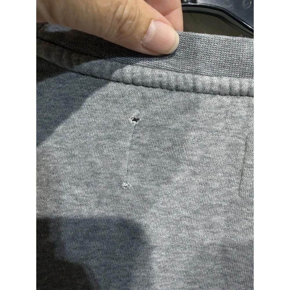 Nike Air Jordan Crewneck Sweatshirt Mens Large Gray French Terry Sweatshirt